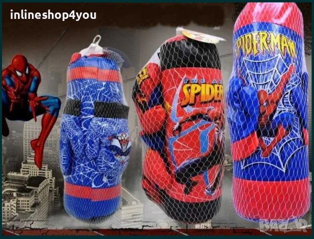 Боксова круша SPIDER-MAN Спайдърмен боксови круши с ръкавици, снимка 1