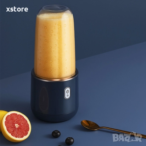 Мини блендер подходящ за различни сокове и смутита, снимка 7 - Блендери - 52595398