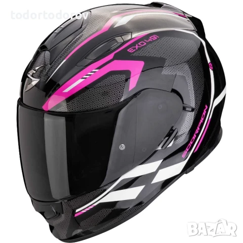 Мото Каска SCORPION EXO-491 KRIPTA Pink-Black,очила,L 59-60см