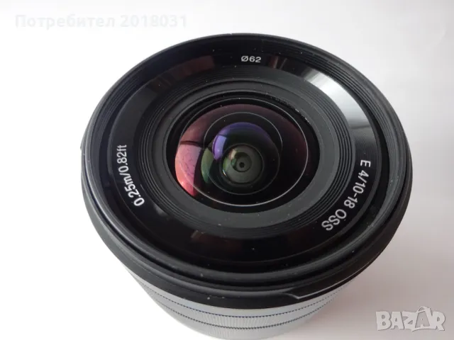 Обектив Sony E 10-18mm f4.0 OSS (покрива и фул фрейм от 12 до 18мм), снимка 1 - Обективи и филтри - 48343649