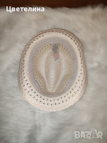 Дамска сламена шапка за плаж в розово , снимка 4 - Шапки - 42634037