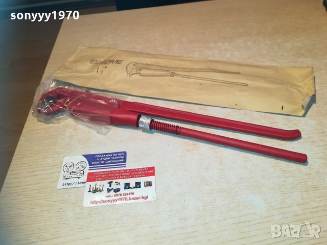 тръбен ключ 90 градуса. Цол - 1.5" 1212201407, снимка 3 - Ключове - 31096542