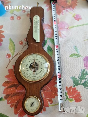Немски барометър и влагомер, снимка 1 - Антикварни и старинни предмети - 44707318