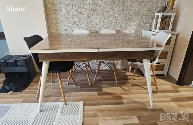 Трапезна разтегателна маса 90х78х140/178,5 см.