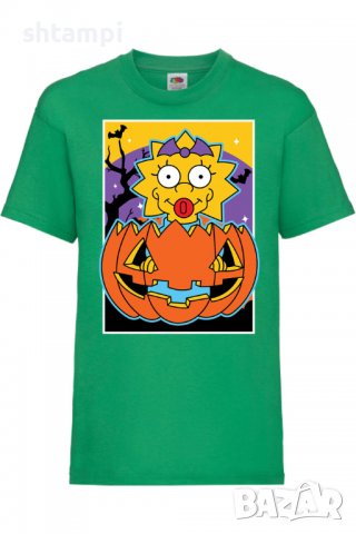 Детска тениска The Simpsons Maggie Simpson 03,Halloween,Хелоуин,Празник,Забавление,Изненада,Обичаи,, снимка 7 - Детски тениски и потници - 38158675