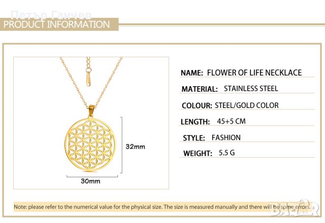 Медальон Цветето на Живота, снимка 4 - Други - 39940399