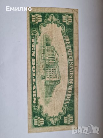 RARE.USA  $ 10 DOLLARS 1929 CHARTER 13044 SAN FRANCISCO , снимка 2 - Нумизматика и бонистика - 38975370