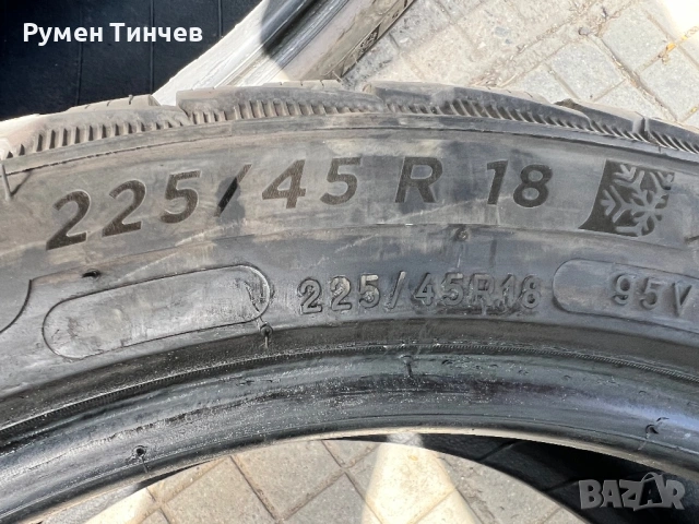 2бр зимни гуми 224-45-18, снимка 4 - Гуми и джанти - 54328361