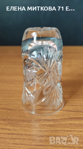 4 бр.кристални чаши за аперитив с удебелена основа, снимка 8 - Чаши - 52931638