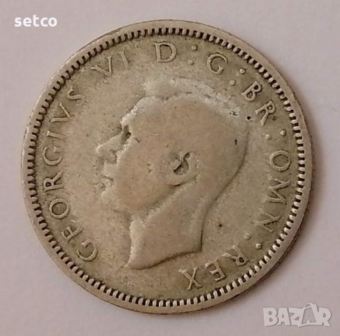Великобритания 6 пенса 1938 с100, снимка 2 - Нумизматика и бонистика - 35180002