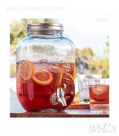 БУРКАН ЗА НАПИТКИ, ДИСПЕНСЪР С КРАНЧЕ - 4 Л. БЕЗ ИНФУЗЕР И 5 ЛИТРА С ИНФУЗЕР - код 1677