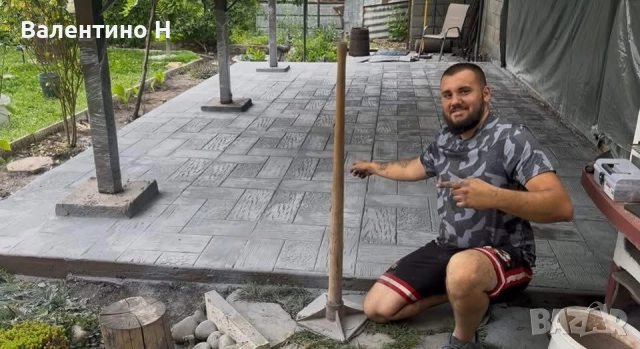 Бетониране на пътеки и изграждане на навеси 