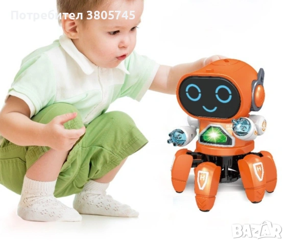 Танцуващ мини робот с LED светлини, снимка 14 - Електрически играчки - 53301283