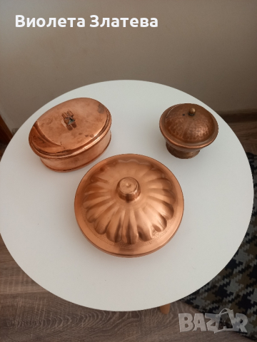 Медни захарници, снимка 2 - Декорация за дома - 44806453