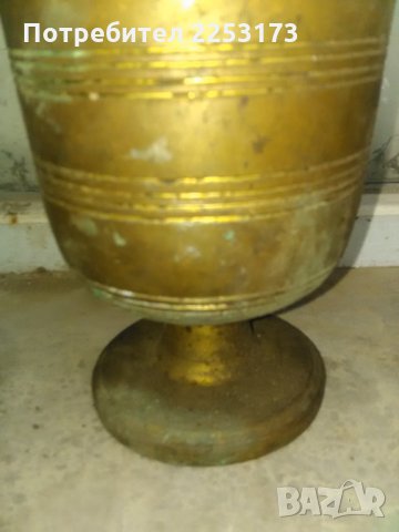 Голям бронзов хаван, снимка 2 - Антикварни и старинни предмети - 30617684