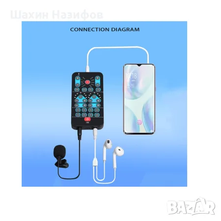 M10 Holy Live Sound Card – Външна звукова карта за стрийминг, пеене, подкасти и караоке