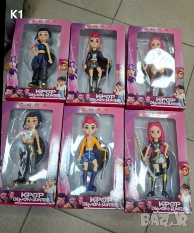Голяма фигурка K-POP Demon Hunters 20см, фигурки Кей Поп Руми Rumi Zoe Mira