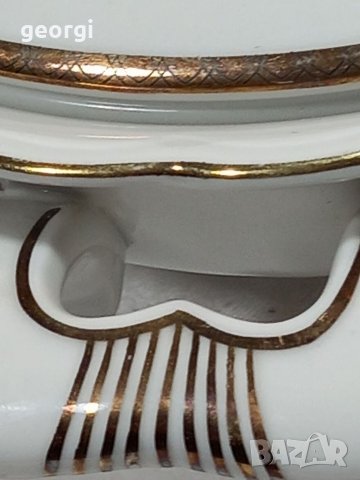 Немски порцеланов супник с позлата , снимка 9 - Сервизи - 34872844