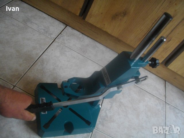 Нова Немска Стойка За Бормашина/Дрелка-Ход 65 мм-Голяма-Алуминиева-ф43мм-MANESMANN, снимка 14 - Бормашини - 36625929