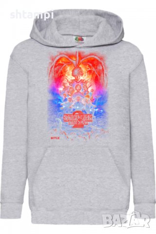 Детски Суитчър/Суитшърт Stranger things 005,Игра,Подарък,Изненада,Забавление,Рожден Ден, снимка 2 - Детски анцузи и суичери - 38357717