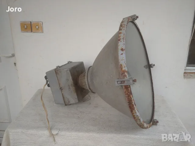 голяма индустриална лампа, снимка 5 - Настолни лампи - 55791913
