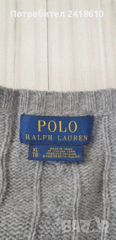 POLO Ralph Lauren Cable Merino/ Cashmere  Knit Mens Size XL  ОРИГИНАЛ! Mъжки Пуловер, снимка 18 - Пуловери - 52040955