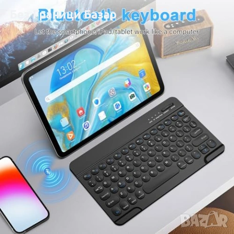 Нова Bluetooth клавиатура за iPad 10/11 Gen таблет Type-C презареждаема, снимка 6 - Клавиатури и мишки - 54133270