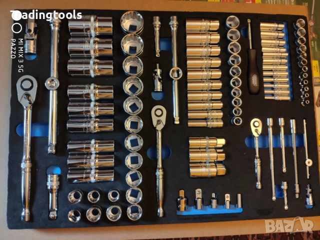 DRAPER EXPERT гедоре /гидория 1/4 3/8 1/2 96части вложки камъни комплект