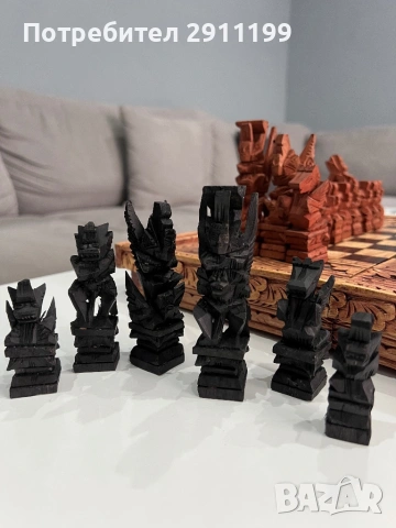 Антикварен шах от Китай, снимка 8 - Шах и табла - 53335560