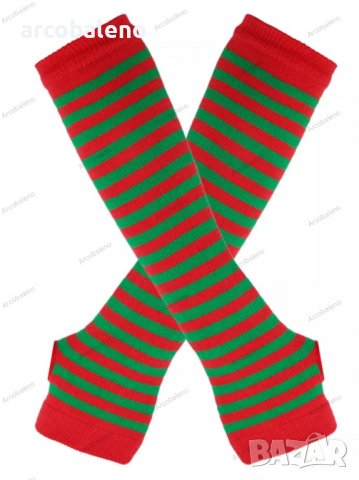 Дамски коледни ръкавици без пръсти над лакътя, 4цвята, снимка 5 - Ръкавици - 39079888