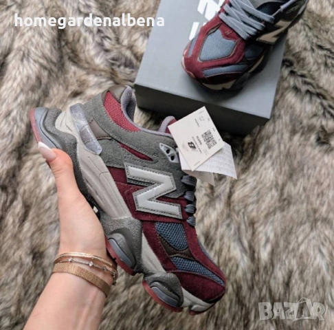 New Balance 9060 – Дамски маратонки бордо/сиво | Размери 37, 39, снимка 4 - Маратонки - 54314292