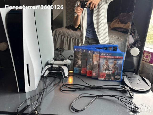 Ps 5 и волан Logitech , снимка 4 - PlayStation конзоли - 52398419