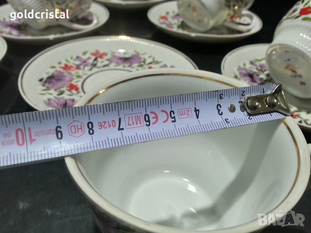 руски порцелан чаени чаши , снимка 5 - Антикварни и старинни предмети - 25293265