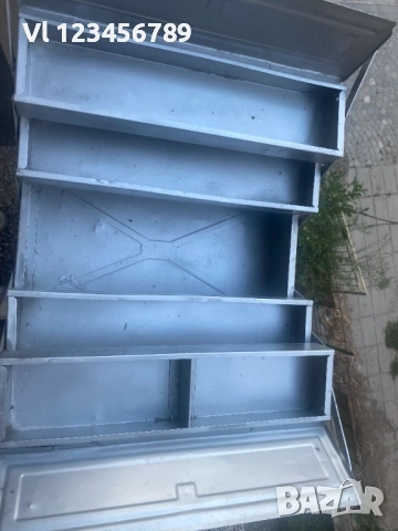 Метална кутия за инструменти тип акордеон с 5 отделения и катинар от 1985 г, снимка 4 - Други инструменти - 53882630