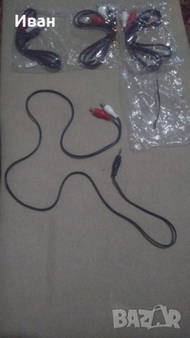 Стерео кабел за аудио вход 3.5 мм жак към 2 броя чинчове за аудио и блутут у-ва уредби усилватели пл, снимка 12 - Ресийвъри, усилватели, смесителни пултове - 30206117