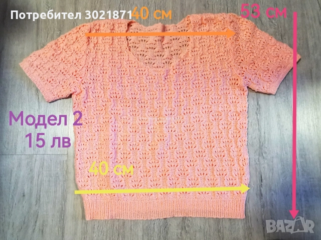 Плетени блузи и жилетки , снимка 3 - Блузи с дълъг ръкав и пуловери - 52923385