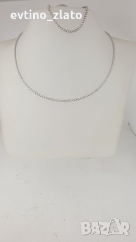 Златно колие и гривна Диамантена серия, снимка 6 - Колиета, медальони, синджири - 38127874