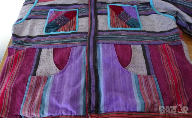 Хипи дамско яке с качулка XL, снимка 8 - Якета - 52351433