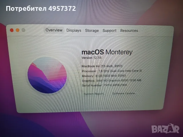 MacBook     Air , снимка 3 - Лаптопи за работа - 56447923