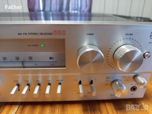 Philips 686 HI-FI receiver, снимка 5 - Ресийвъри, усилватели, смесителни пултове - 53164314