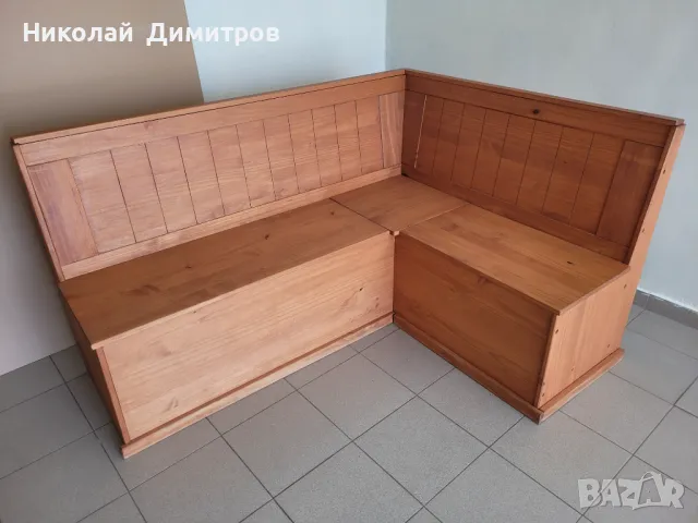 Продавам кухненски ъгъл 160х120 см с ракли бор масив