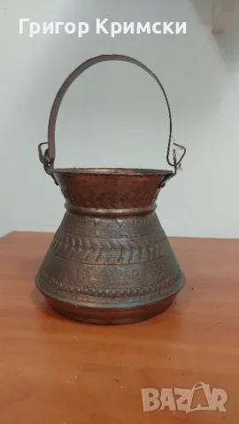 Медни бакъри 1бр, снимка 2 - Декорация за дома - 48804214