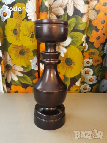 Свещник - дърво 22.5см, снимка 4 - Декорация за дома - 39479098