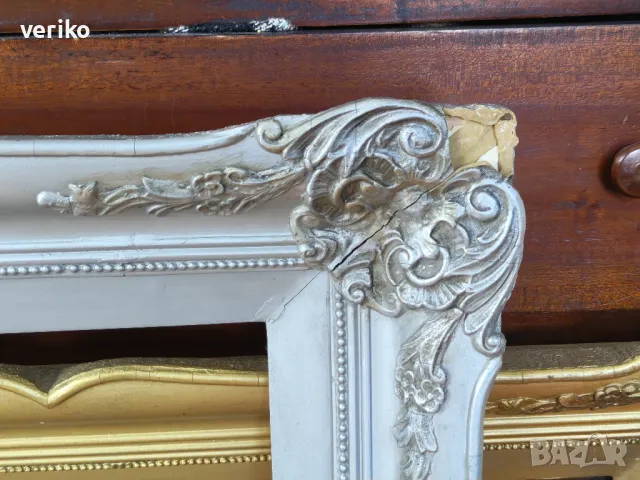 Стари масивни дървени рамки, снимка 6 - Антикварни и старинни предмети - 50359601