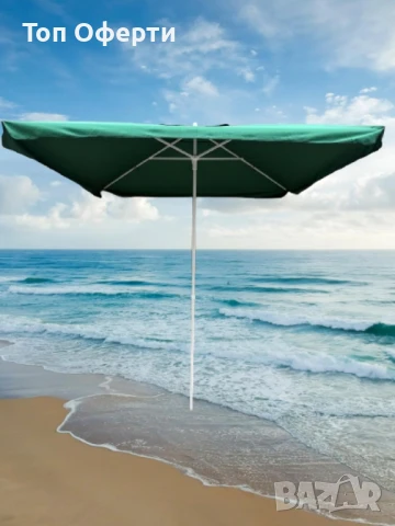 Чадър за градина и плаж – 2.40 м широчина, 2.60 м височина "Много здрав чадър", снимка 6 - Градински мебели, декорация  - 50409553