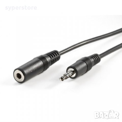 Кабел Аудио жак Мъжки към Аудио жак Женски 5м Digital One SP01302 Cable 3.5mm-M/F