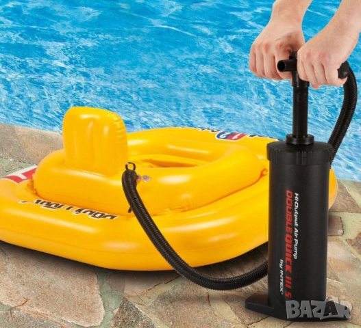 Ръчна помпа, Double Quick II 36см, INTEX, снимка 6 - Други стоки за дома - 52138031