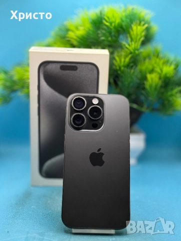 Apple iPhone 15 Pro, 256GB, 5G, Black Titanium , снимка 5 - Apple iPhone - 52684123