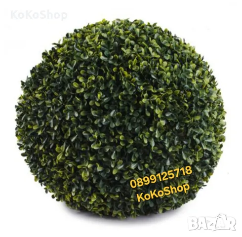 Топка чемшир 18 см.– за дома и градината, снимка 5 - Декорация за дома - 50302519