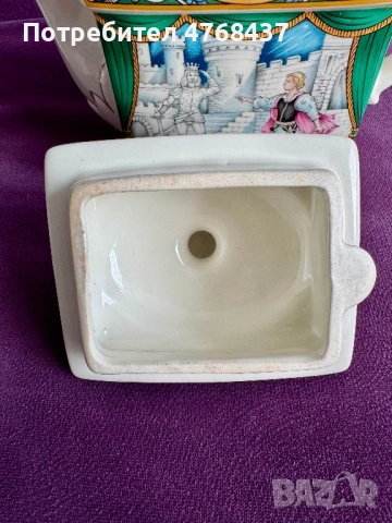 Порцелан. Порцеланов чайник Sadler England “Hamlet”-коллекционерский., снимка 5 - Декорация за дома - 53992816